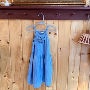 GAP Light Blue Kids Dress with Floral Detail